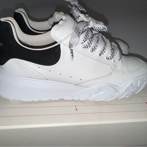 Alexander McQueen White and Black Sneakers